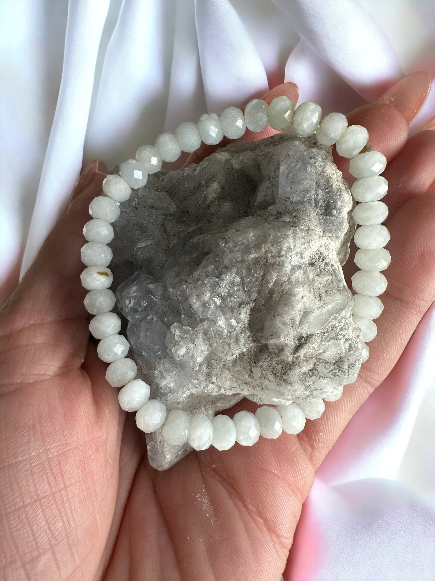 Celestite Faceted Fairy Bracelet