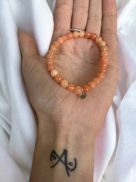 Peach Calcite Bracelet